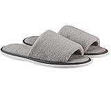 Men Women Cozy Plush Fleece Slip On Memory Foam House Slippers