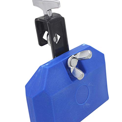 Cheekbone 2019 Newest 1PC Blue Percussion Drum Bell Block Cowbell Cow Bell Mountable Mallet Musical Instrument Accessory Parts