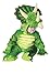 Underwraps Costumes Baby's Triceratops Costume Jumpsuit, Green, Small (6-12 Months)