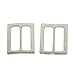 YOYOSTORE 20pc Metal Square Ring Buckle DIY Luggage Belt Shoe Hat Slide Making Sewing Craft Inside Width 25mm Diy