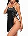 Avidlove Satin Teddy Lingerie for Wome Side Open Dress Sexy Nightgown Black S