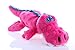 goDog Gators Squeaky Plush Dog Toy, Chew Guard Technology - Pink, Small