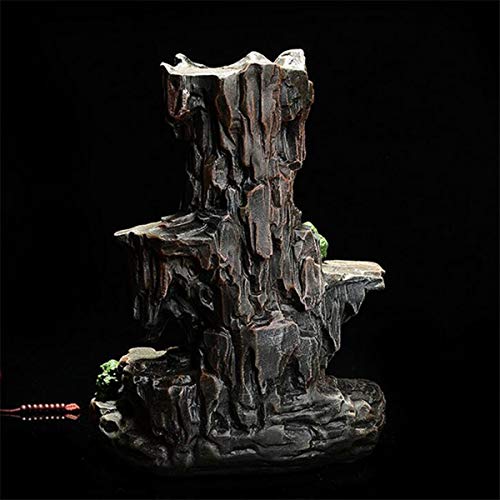 GGGarden GGGarden Backflow Incense Cone Burner Censer Holder Mountain Waterfall Stream Home Fragrant Furnace Decor - Thumbnail 2