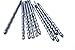 Masonry Drill Bits 3/16 in.x 3-1/2 in. Carbide Tip Flat Shank Drill Concrete Stone Bricks-10Pcs