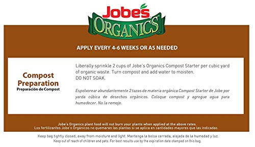 Jobe's Organics Compost Starter 4-4-2 Organic Gardening Compost Accelerator, 4 Pound Bag (2-(Pack))