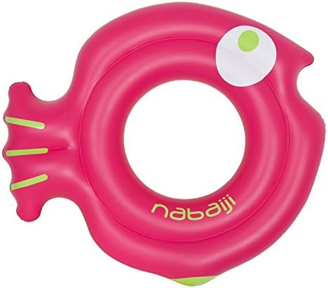 kids Creative Cartoon Fish-shaped Dual air chambers Floating on the water Swim ring Life buoy Swimming equipment , blue