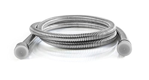 Flexible 304 Stainless Steel Shower Hose - Universal Fit - Fits All Handheld Shower Heads And Sprayers - Real 304 Stainless Steel (1, 5 ft)