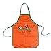 UEETEK Children Kids Waterproof Art Craft Smock Apron for DIY Painting Drawing with Sleevelet(Orange)