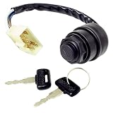 Caltric Ignition Key Switch for Kawasaki Mule 610 4X4 Kaf400 Kaf 400 2005-2016
