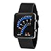 LED Watch, Malltop Unisex Futuristic Style Silicone Bracelet Water Resistant Multicolor Binary Code Display Sports Wrist Watch