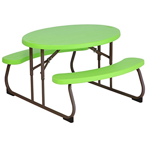 Children's Oval Picnic Table (Green)