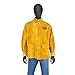 IRONCAT 7005 Heat Resistant Split Cowhide Leather Jacket - Large, Kevlar Thread Stitched Welding Jacket in Golden Yellow. Welding Gears