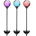 Bear Motion Crackle Glass Ball Path Light with Solar Light Color Changing LED for Garden Landscape Path Pathway Lights Lawn Lamp - (3-Pack)