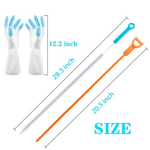 image for Sugelary Drain Clog Remover, Sink Snake Hair Catcher Tool Overflow Cle
