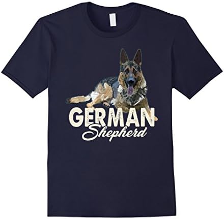 Mens German Shepherd Shirt - German Shepherd T shirts XL Navy