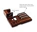 iPad iPhone Wooden Stand, Apple Watch Feitenn Bamboo Wood Charging Stand Desktop Station USB 2.0 Hub Bracket for iPhone 7 Samsung S8 LG G6 iWatch Ipad Kindle (Dark Brown)