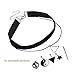 FENICAL Choker Necklace Set with 5 Removable Pendants - Black