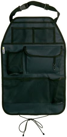 Hauck Cover Me Deluxe Car Organiser Seat Back Protector with Multi Pockets and Cup Holder, Kick Mat Cover, Grey