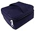 16-Bottle Essential Oil Carrying Case with Foam Insert | Holds 5ML, 10ML, 15ML and Roll-Ons Bottles | Zippers, Inside Pocket and Portable Handle Bag for Travel and Home Essential Oil Bottles (Purple)