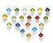 24 Color Refrigerator Magnets Cute Fridge Magnets for Whiteboard, Locker | Colorful Magnets Glass Decorative Magnets for Office, Kitchen