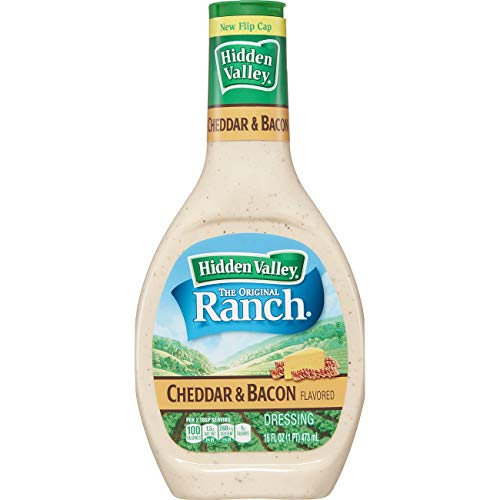 Hidden Valley Original Ranch Dressing, Cheddar and Bacon Flavored, 16 oz