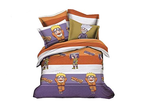 Cliab Naruto Bedding Duvet Cover Set 100% Cotton 5 Pieces