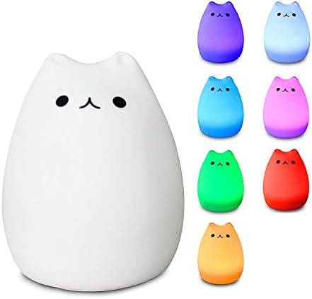 Echargeable Portable Adorable Silicone LED Night Light, Touch Sensor Beside LED Table Lamp, Water Drop Night Lamp Children Bedroom Decor Lamp Children Sleeping Aid (1)
