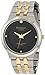 Armitron Men's 204725BKTT Diamond Accented Two-Tone Stainless-Steel Black Dial Dress Bracelet Watch