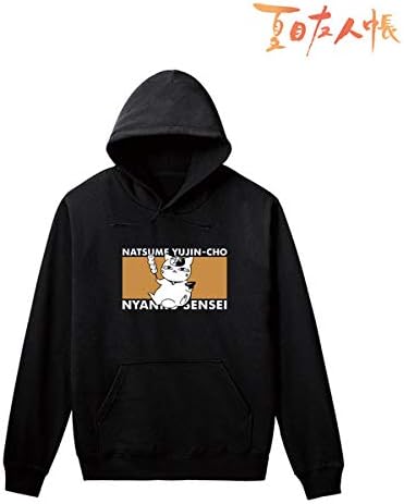 Amazon 夏目友人帳 描き下ろしイラスト ニャンコ先生 紅葉狩りver パーカー メンズ M アニメ 萌えグッズ 通販