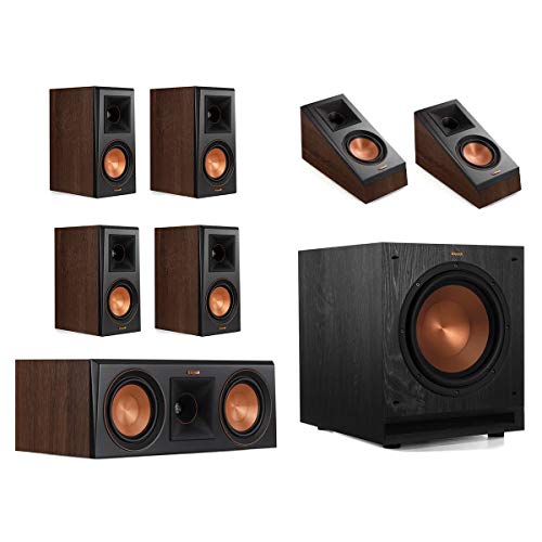 Klipsch RP-500M 7.1 Home Theater System – Walnut
