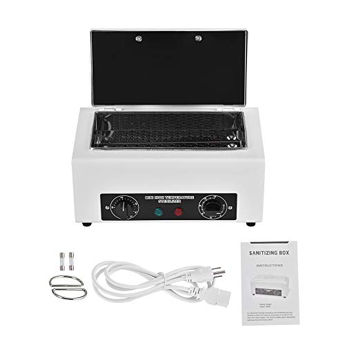 Soiiw Heat Sterilizer NV-210 300W 1.5L w/Timer Disinfection Box Manicure Pedicure SPA Salon Equipment for Sundry Beauty Hair Nail Metal Tools