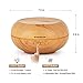 InnoGear 500ml Aromatherapy Essential Oil Diffuser Wood Grain Ultrasonic Cool Mist Diffusers with 7 Color LED Lights Waterless Auto Shut-Off, Large