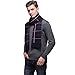 Ysiop Men Wool Scarf Knit Stripe Plaid Scarves