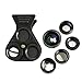 Cell Phone Camera Lens - BTIME 5 in 1 Professional HD Camera Lens Kit 2.5X Telephoto Lens +180° Fisheye + 0.62X Wide Angle + 15X Macro Lens +CPL Polarized Lens