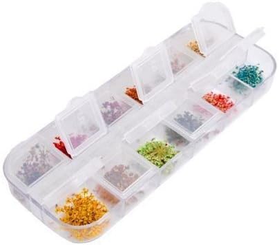 Nicedeco - Pretty 60x Dried Flower 3d Nail Art Decoration Uv Gel Acrylic