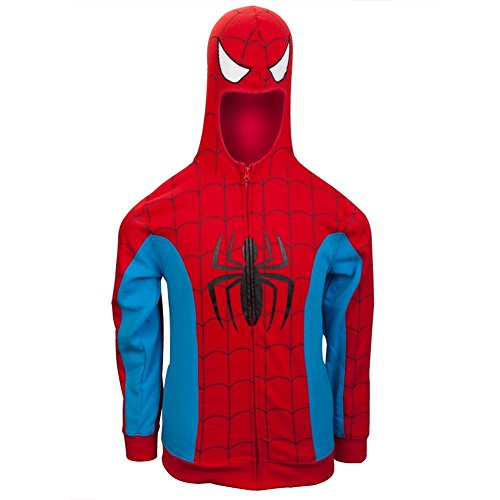 Marvel Spiderman Men's Red Costume Hoody (Large)