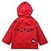 LZH Toddler Rain Jacket Girls Boys Raincoat Waterproof Hooded Bomber Coat,5(For Age 4-5Y),Red