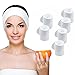 Teemico 6 Pack Premium Spa Facial Headband Head Wrap Terry Cloth Headband Stretch Towel with Magic Velcro for Shower, Makeup and Sport, 4
