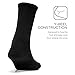 Feetures High Performance Max Cushion Classic Crew Sock for Women & Men - Moisture-Wicking Athletic Socks - Black, XL (1 Pair)