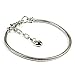 Yeshan 12pcs Antique Silver Crystal Rhinestone Birthstone Bead Charm Spacer with a Snake Chain Charm Bracelet Free, Blue