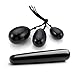 CrystalTears Yoni Eggs Obsidian Crystal Massage Stick Yoga Exercise Eggs Massage Stone Set for Women to Strengthen Pelvic Floor Muscles,or as Display or Decoration or Gift
