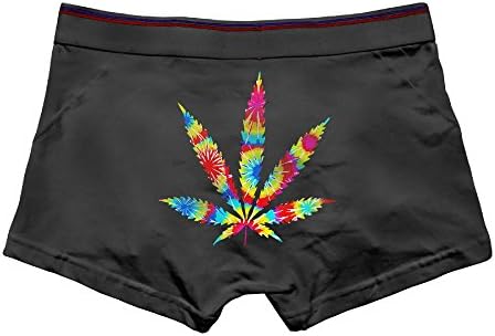 Marijuana Colorful Art Men's Bliss Modal Breathable Boxer Brief Cotton Underwear