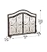 Plow & Hearth Metal Fireplace Screen Crest Arch Copper | 38