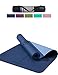 Yoga Mat Fitness Mat Eco Friendly Material SGS Certified Ingredients TPE Specifications 72'' x 26'' Thickness 1/4-Inch Non-Slip Extra Large Yoga Mat with Carry Bag (Blue)