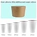[125 Pack] Kraft Coffee Cup Sleeves - Brown Disposable Corrugated Cardboard Paper Jacket, Holds Hot and Cold Drinks, Espresso Coffee Milk Tea Beverage Insulator and Hand Protection