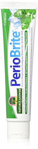 Nature's AnswerPeriobrite Toothpaste, Cool Mint, 4 Ounce, 3 Count | Teeth Whitener | Freshens Breath | Removes Plaque | Minimizes Dry Mouth