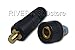 RIVERWELD TIG Welding Cable Panel Connector Plug & Socket Set DKJ35-50 & DKZ35-50 315Amp with Black Color Dinse-Style Quick Fitting 2pcs