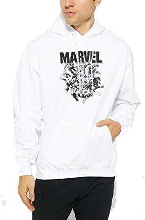 Marvel Avengers Crew Champion Hoodie White