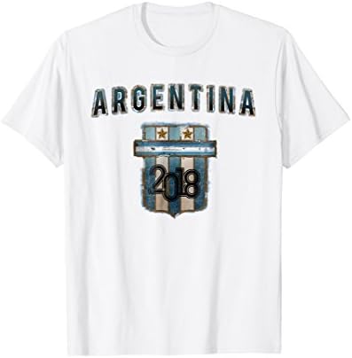 Argentina Jersey Soccer Vintage 2018 Russian Tshirt