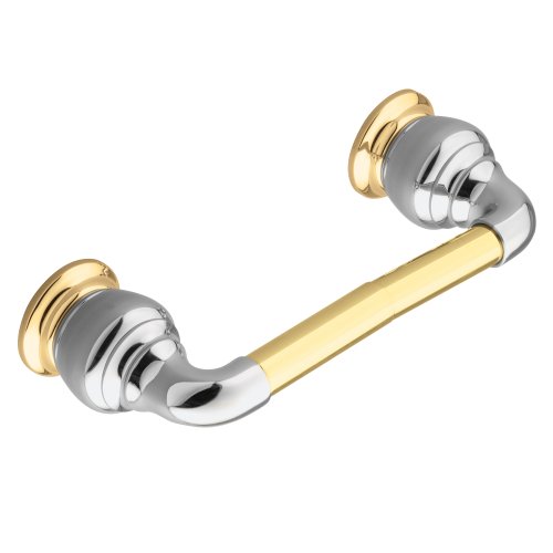 Moen YB4708CP Monticello Paper Holder, Chrome and Polished Brass
